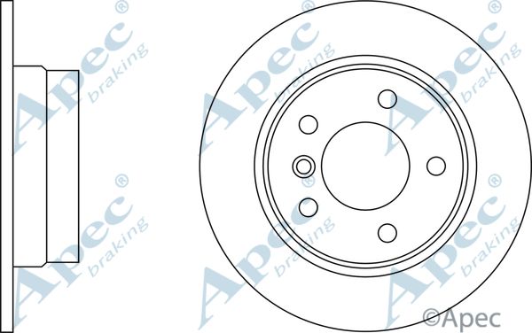 APEC BRAKING Jarrulevy DSK2298